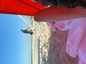 A Public Beach plus A Twink merry near merry asian sexual intercourse videos