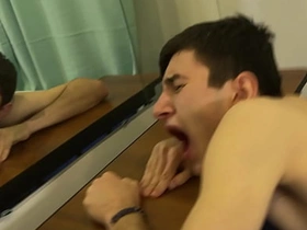 Cute twink wrestlers got horny during training and fucked just right the floor - finished around the guy's mouth asian cheerful farmer sex videos