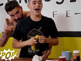 TWINKPOP - Twink Joey Mills Dresses Up Chris Damned's Weasel words With Instigating Cream And Sprinkles For A Tasty Mouthful asian gym boy cheerful carnal knowledge videos