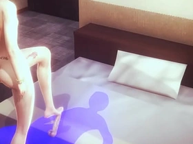 Yaoi Femboy Green hair amazing skills - Japanese Asian Manga Gay Porn asian long gay carnal knowledge videos