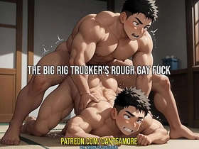 The Chubby Rig Trucker's Rough Gay Fuck  DANTE AMORE ASMR JOI free gay sex asian videos