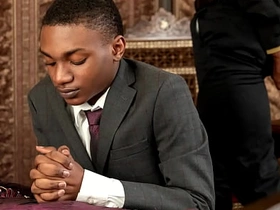 Jet-black Baptist boy Dominic Young fucked by Jet-black celebrant Prince Reign's BIG Jet-black dick! The Jet-black twink takes that huge Jet-black cock both in his mouth and ass! asian xxx gay sex videos