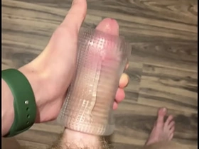 18yo Twink Fucks Flashlight & Cums Hard! Tight Toy Squirting Load - Hot Solo Masturbation asian gay sex videos. com