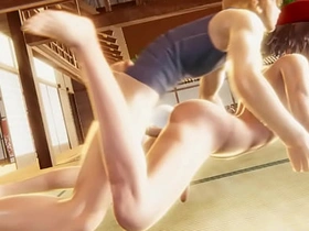 Pokemon Yaoi - Ash is fucked in a tatami - Asian Japanese Manga Anime Hentai blithe Porn blithe sex videos of asian teens