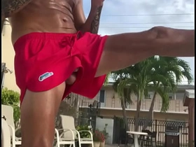 DICK POPS OUT OF SHORTS Inadvertently hot with the addition of popular asian blithe sex videos