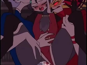 Helluva boss threesome (stolas andrealphus vassago) gay coitus videos hard asian