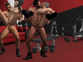 Hunky Sims 4 - Stage of Arousal (Gay Gym Orgy) gay sexual congress videos asian twitter