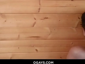 Max can't resist his step-dad's big surprise adjacent to the sauna! asian gay sex videos boy friend tv
