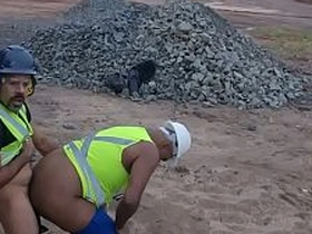Public employees having sex on the construction site. hottest gay sex videos asian