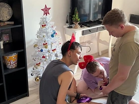 Skinny Twink Destroyes my Ass while my BF Cums on my Face asian gay sex live videos