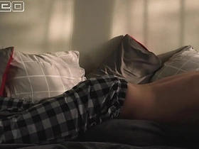 Morning routine. Peace whisper turns clamorous moans of hot paterfamilias pillow humping with an increment of moves hips sexually asian handsome naked husky gay coition videos