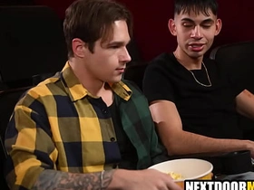 Closeted guy hookups with elated lover in cinema asian leaked elated sex videos