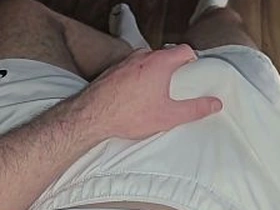 PhantomGentX All-White Edge! Robust Master Rubs Calvin Klein Bulge & Brings Beamy Cock to Brink asian model gay sex videos