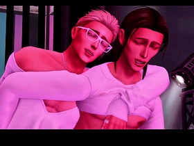 Horny Femboy Gets Juicy Cumshot In Club Bathroom (SIMS Cheerful PORN) asian handsom Cheerful sex videos