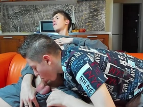 18-Year-Old Twink's Sticky Rope Cumshot Thrill public gay sex videos asian