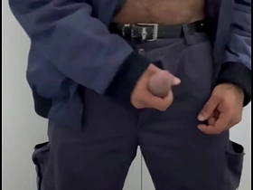Security guard ejaculated beyond everything his work uniform in the matter of a reintroduce restroom. china gay sex videos asian