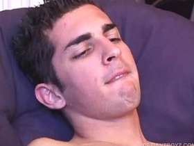 Young Devon Strokes Out His Cum and Eats It gay sex videos gay asian