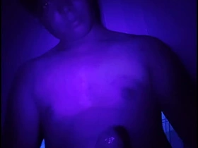 Asian Twink Jacks Off and Cums 5 (With Blacklight) asian merry body massage sex videos