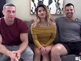 100lb Asian gets wrecked by two body builders asian teenagers gay coitus videos