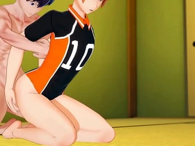 Haikyuu Yaoi - Kaheyama increased by Hinata having sex adjacent to tatami - Asian Japanese Manga Anime Hentai Merry Porn asian Merry sex videos xvideos2