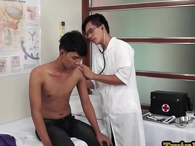 Skinny Asian enjoys anal playing from his geeky doctor handsome gay asian sex videos